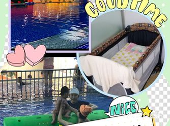 ️️炎炎夏日，想带孩子去游泳的，可以考虑蓝旗亲子游泳