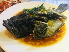 清蒸石斑鱼-覃记海鲜美食餐厅