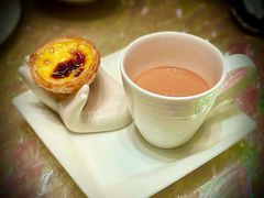 餐后葡挞配奶茶-8餐厅(新葡京酒店)