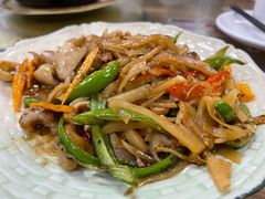 酸笋炒大肠-始兴县农家小院餐馆