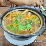 阿建羊肉砂锅的面和羊骨头