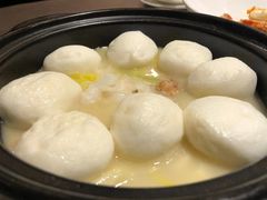 有机娃娃菜芋丝虾干煮手打鱼腐-广州文华东方酒店·江-由辉师傅主理