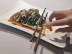 秋葵拌沙虫-黑明餐厅(白鹭洲店)