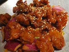 蒜香蜜汁排骨-绿茶餐厅(乐峰广场店)