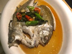 葱椒鲈鱼-绿茶餐厅(西单老佛爷店)
