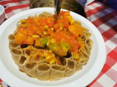 五种番茄浇汁莜面-西贝(无锡万象城店)