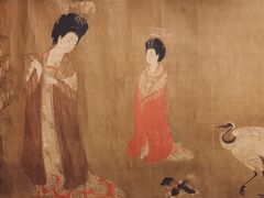 唐 周昉《簪花仕女图》-辽宁省博物馆
