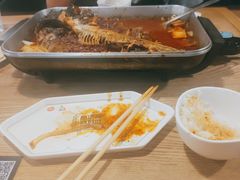 油泼香辣清江鱼-鱼酷活鱼烤鱼(梅江印象城店)