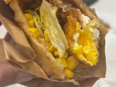 -小红车炸蛋葱油饼