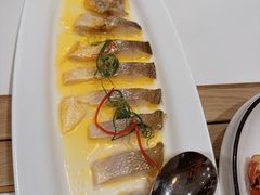 鸡汁东海中黄鱼-杭州西湖柳莺里酒店·闻莺厅