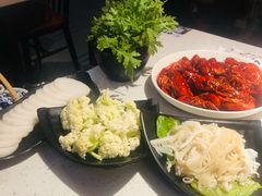 茼蒿菜-京韵胡同·酱香羊蝎子火锅涮肉(长寿路店)