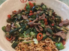 黄瓜皮牛肉干拌面-刘氏三和面馆