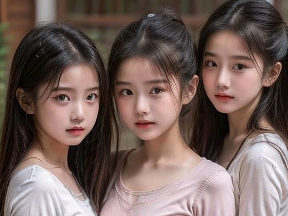 三姐妹合照,好美!