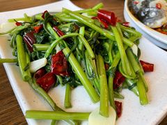 炝炒空心菜-虾元素品质川菜
