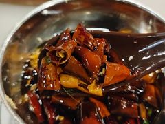 现炸辣椒油-京门老爆三·铜锅涮肉 爆肚(望京店)