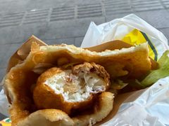 -小红车炸蛋葱油饼