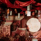 成都婚礼|大气富有设计感的红色系新中式婚礼