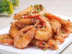 香辣椒盐鲜虾-大岗仙庙烧鸡(海南总店)