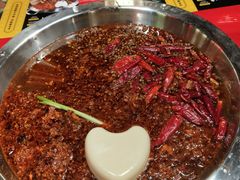 谭血鸭红锅底-谭鸭血老火锅(漳州路店)