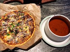 烤鸭披萨+杂粮汤-良木缘咖啡西餐(太古里店)