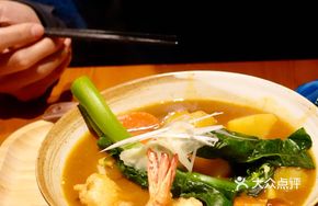 Curry Tempura Prawn Udon