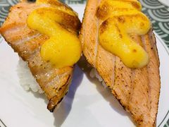 芝士三文鱼皮寿司-万岁寿司(万国店)