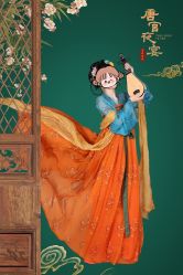 -后宫·古装汉服京剧儿童亲子全家福摄影