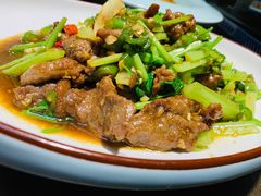 菜心炒牛肉-老灶房-四川土菜(铁牛广场店)