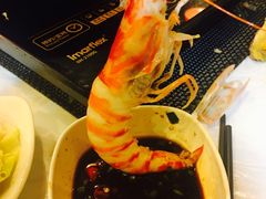 花竹虾-鲜入围煮花胶鸡海鲜火锅