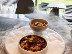 辣酒汁花螺配夏威夷果-木守西溪溪隐餐厅