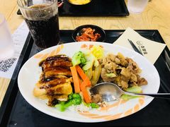 牛肉煎鸡双拼饭-吉野家(成都环球乐天店)