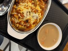 芝士焗红酒厚切豬扒飯-津津飯堂