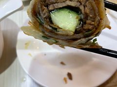 葱饼卷牛肉-台北楚楚园馅饼粥(虹桥南丰城店)