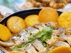 杂鱼贴饼子-华圆美食-老蓬莱菜(蓬港路店)