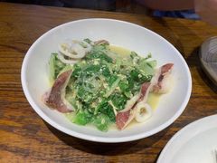 笔管鱼炒小白菜-必点海鲜·鲅鱼水饺(鞍山西道店)