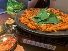 铁板章鱼五花肉-春熙台韩国料理·章鱼肥牛(西丽店)