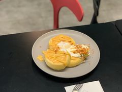 流心奶黄松饼-NokNok Coffee(宽窄巷子店)