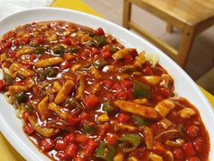 火辣鱿鱼拌面-屋里家延边朝鲜族冷面(南园店)