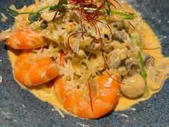 芝士蘑菇鲜虾意大利面-BE BRIGHT KITCHEN(正佳广场店)