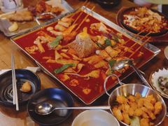 鱼饼火山炒年糕-包装马车·韩国料理·포장마차