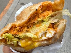 -小红车炸蛋葱油饼