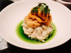 酱麻油海胆拌秋茄-杭州西子湖四季酒店·金沙厅