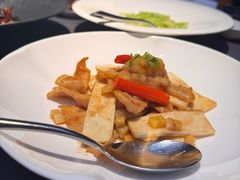 虾籽茭白爆黑豚肉-临江宴(陆家嘴店)