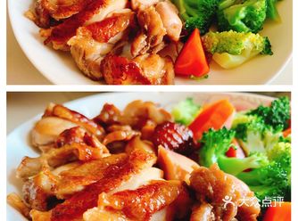 香煎去骨鸡腿肉配时蔬，肉眼可见的营养