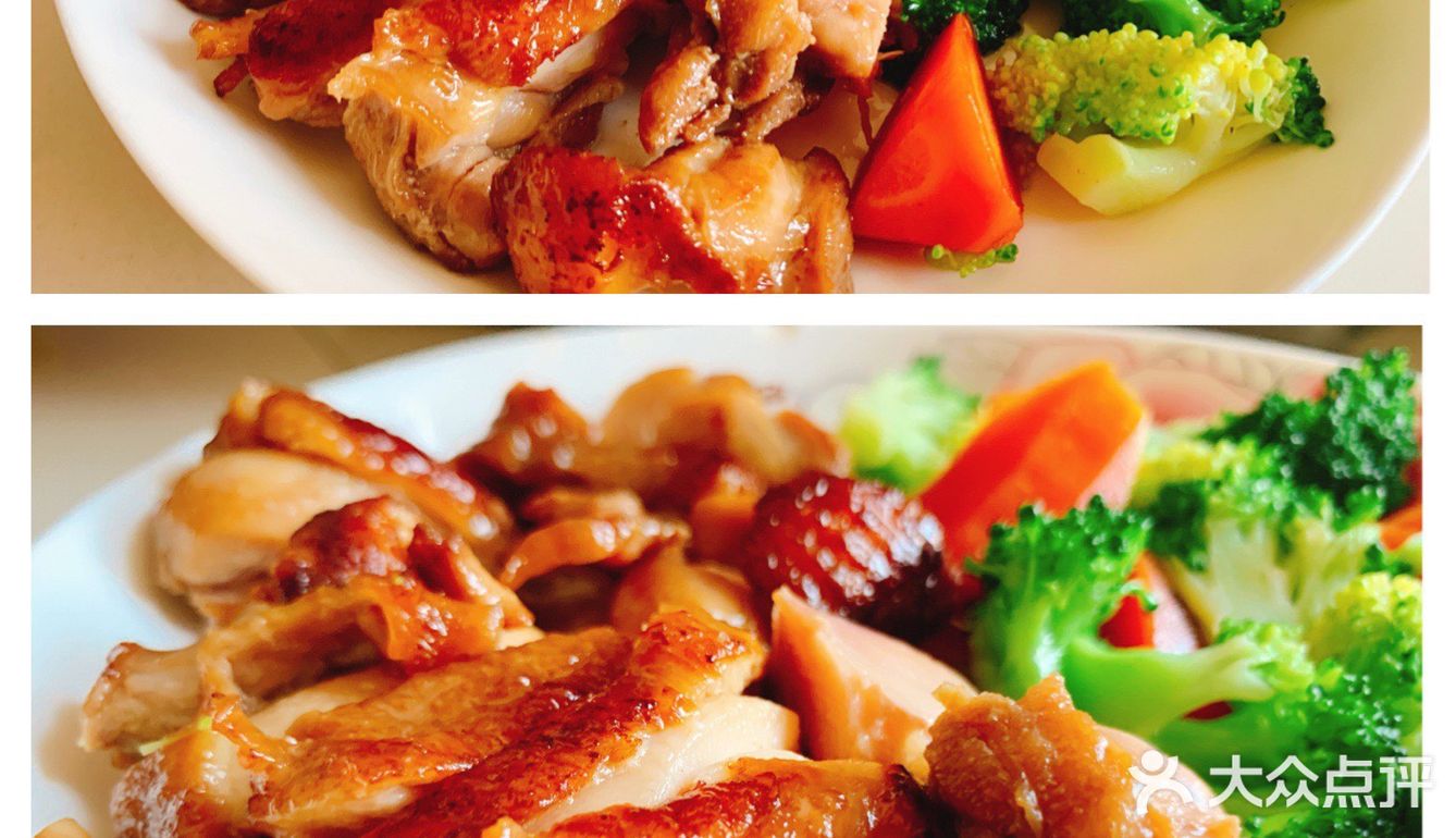 香煎去骨鸡腿肉配时蔬，肉眼可见的营养