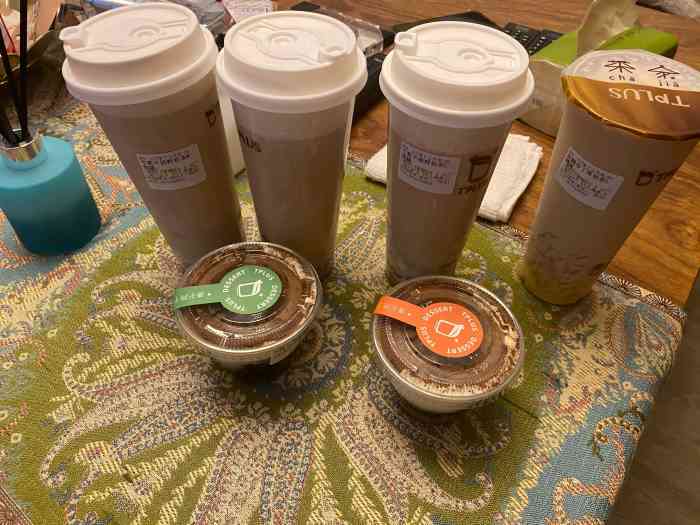 茶家tplus(崇明八一路店)-"疫情期间,喝杯奶茶不易啊,且行且珍惜[糖.