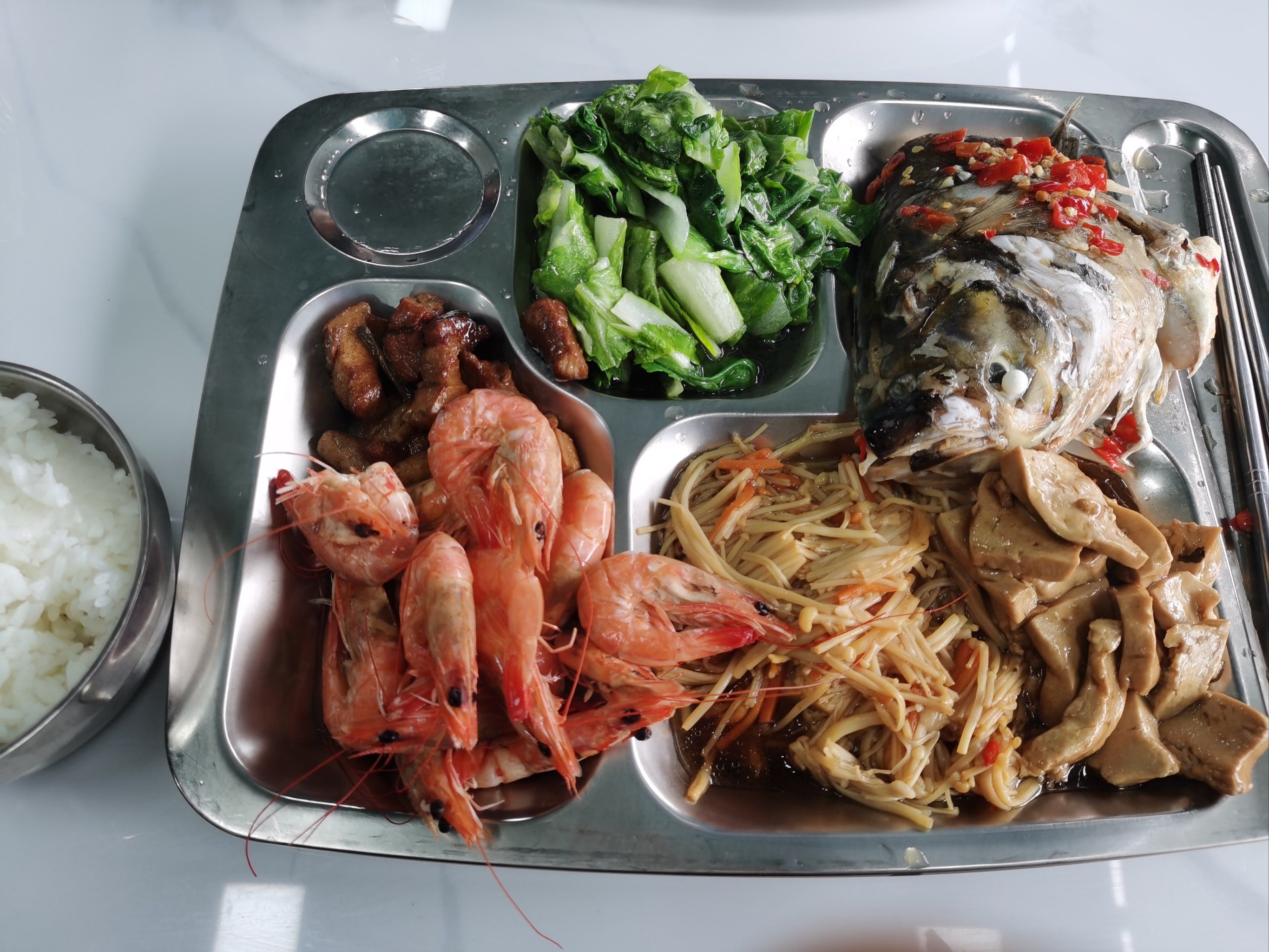 食堂午餐一