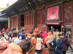 景点上香的游戏-普陀山慧济禅寺