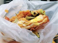 -小红车炸蛋葱油饼
