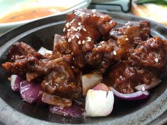 蒜香蜜汁排骨-绿茶餐厅(成都大悦城店)